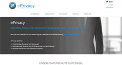 Desktop Screenshot of eprivacy.eu